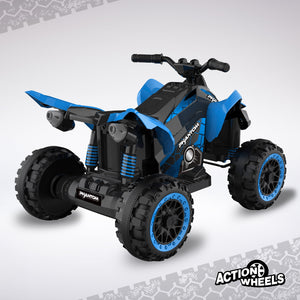 Volt Blue Phantom Battery-Powered ATV Ride-On for Boys and Girls Trend Times 8