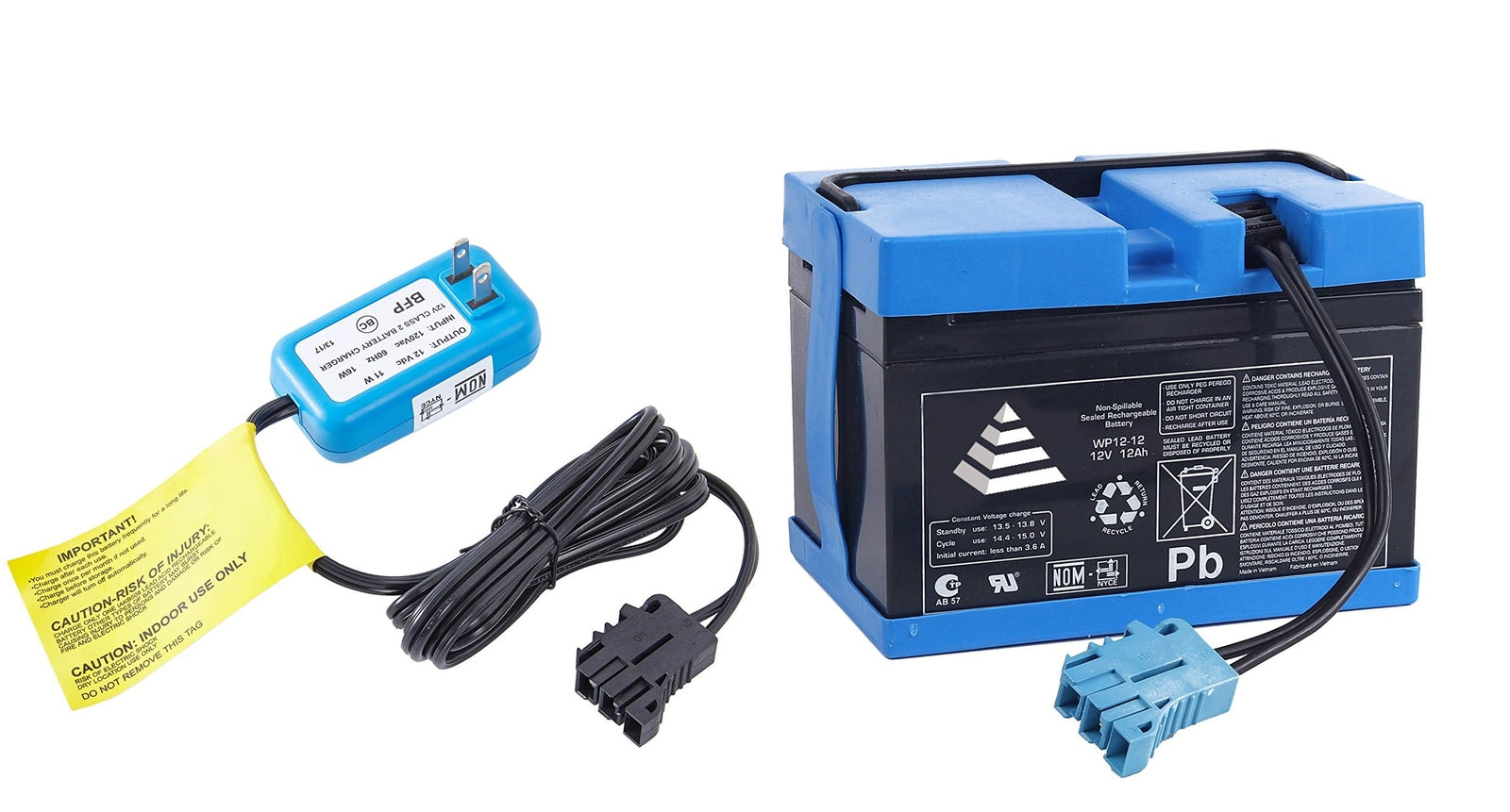12 Volt 12AH Battery and Charger Combo Kit for Peg Perego Polaris RZR Vehicles Trend Times Variant 0
