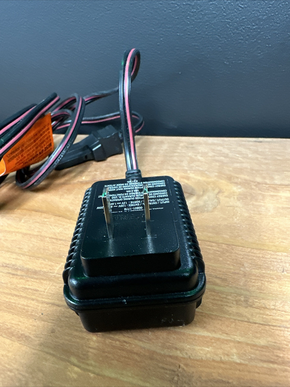 12-Volt Charger for Power Wheels with Gray Battery and Orange Top Trend Times 3
