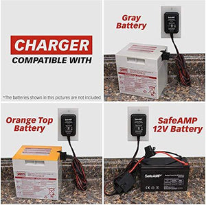 12-Volt Charger for Power Wheels Gray Battery with Orange Top Trend Times 2