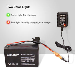12-Volt Charger for Ride-On Vehicle with Red 2-Pin Connector Trend Times 4