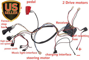 12 Volt Children's Electric Car DIY Wiring and Switch Kit with 2.4G Bluetooth Control Trend Times 1