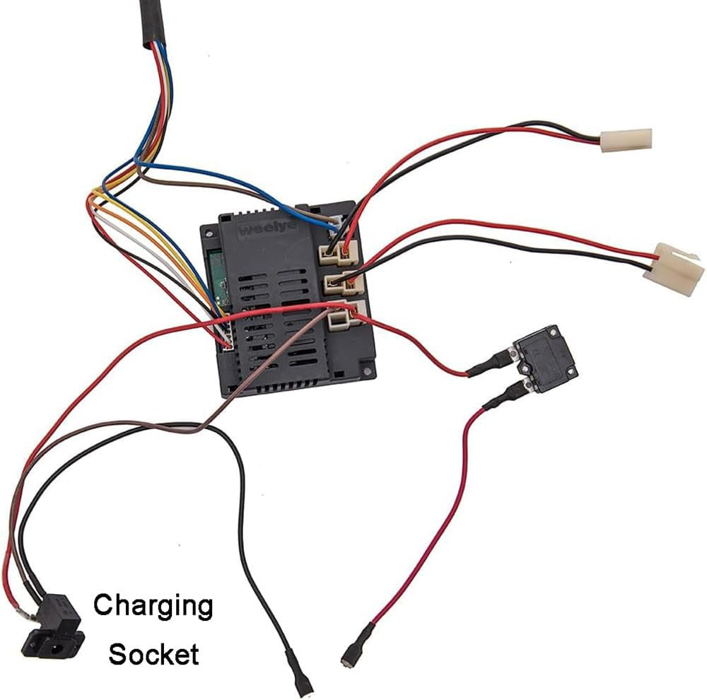 12 Volt Electric DIY Kids Car Modification Kit with Wires, Switch, and 2.4G Bluetooth Control Trend Times 2