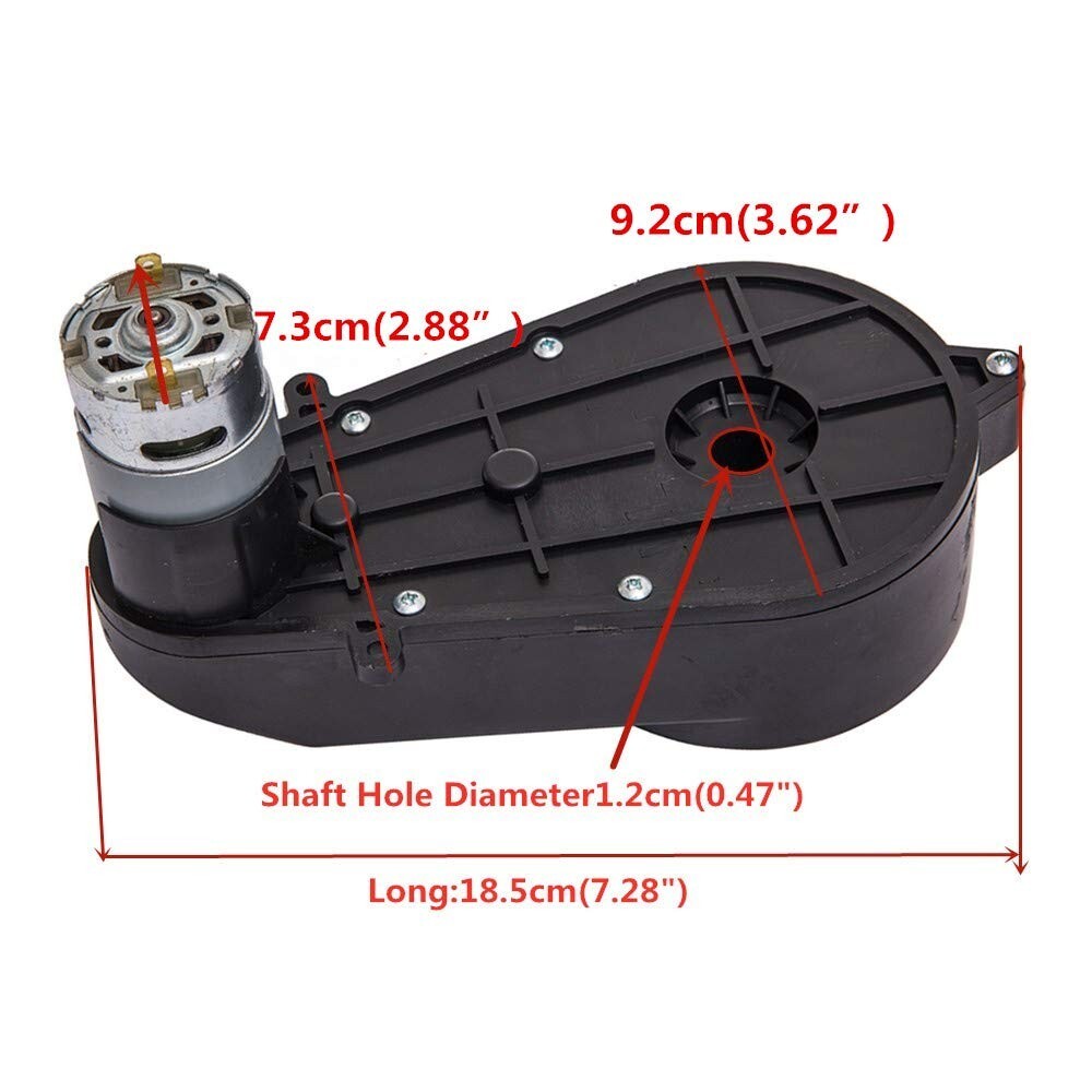 12 Volt High Torque Gearbox Motor for Kids Electric Toys and Car Modifications Trend Times 4