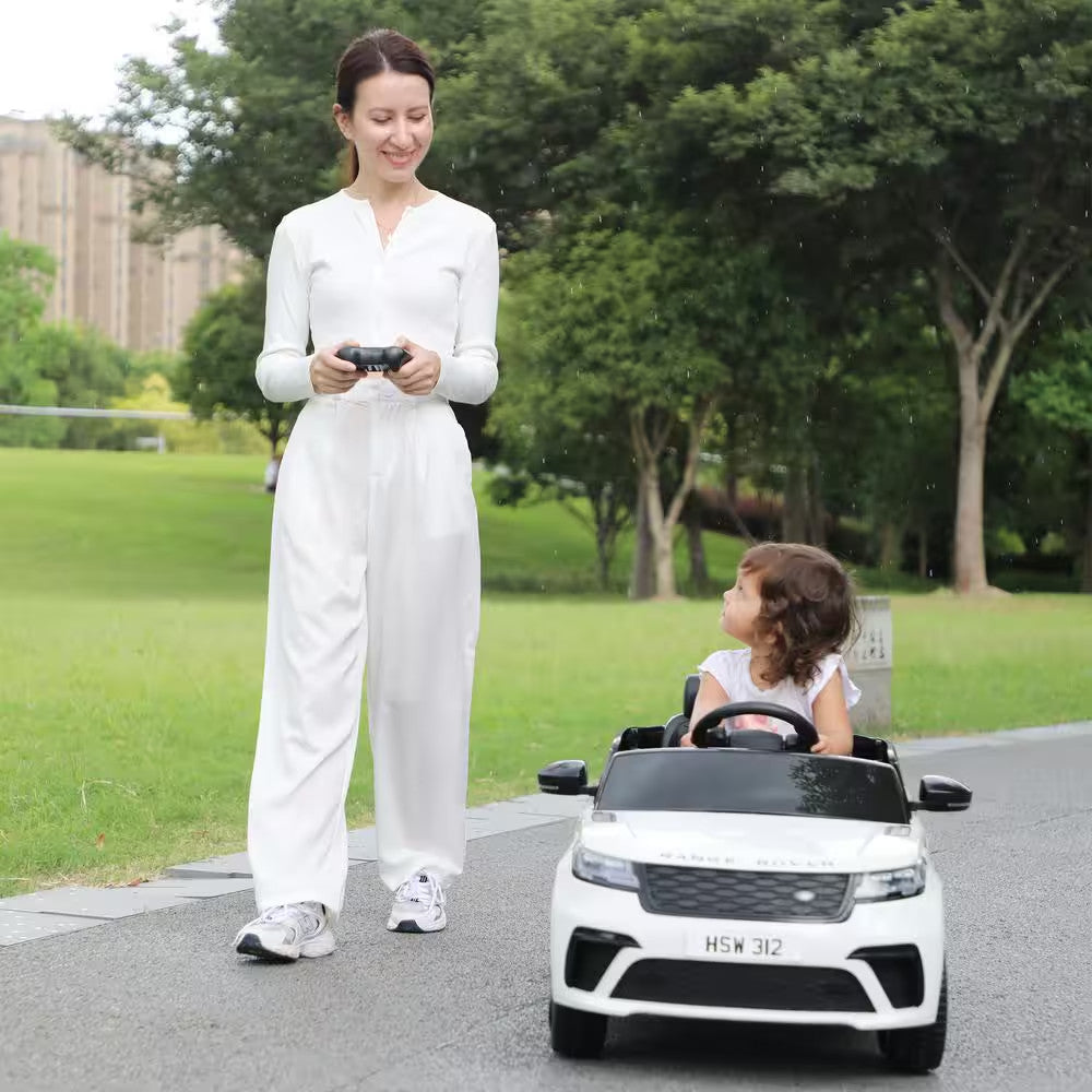 12-Volt Kids Licensed Land Rover Battery-Powered Electric Ride-On Car Trend Times 3