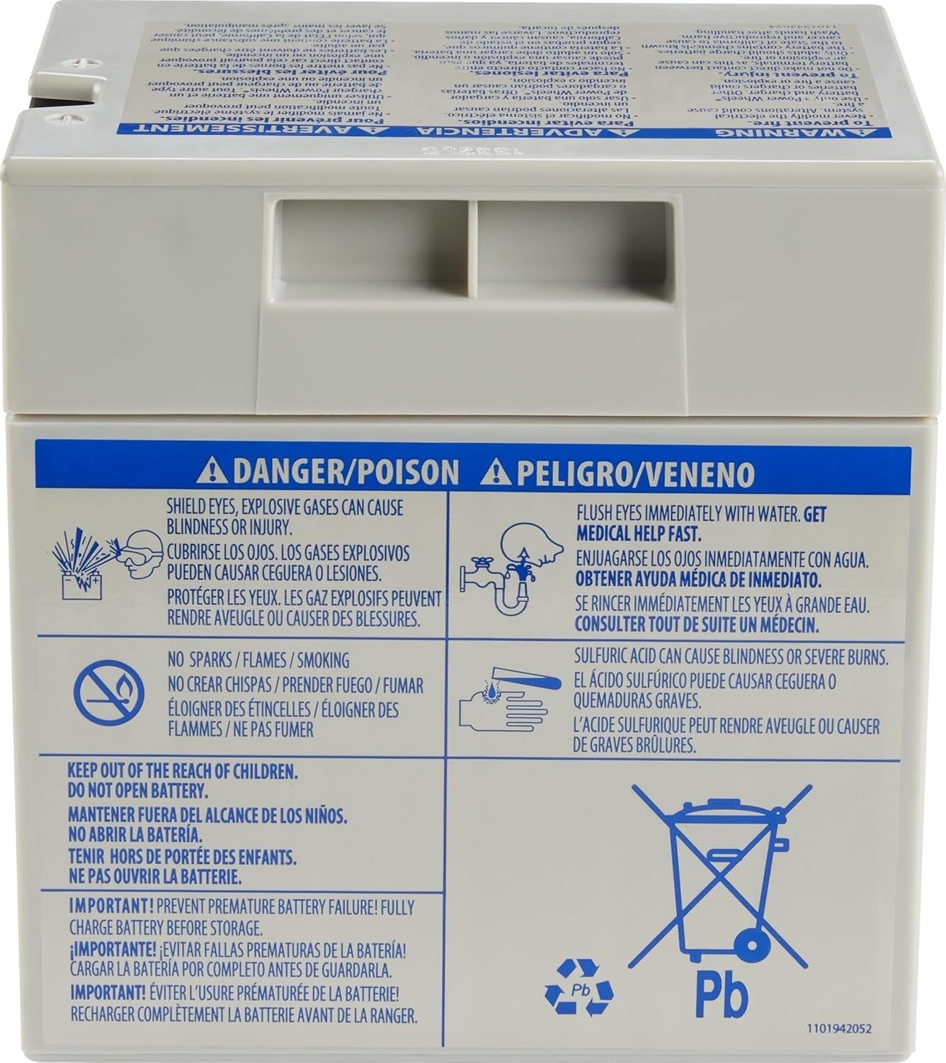 12-Volt Lead Acid Rechargeable Battery for Kids' Power Wheels and Toy Cars Trend Times 5
