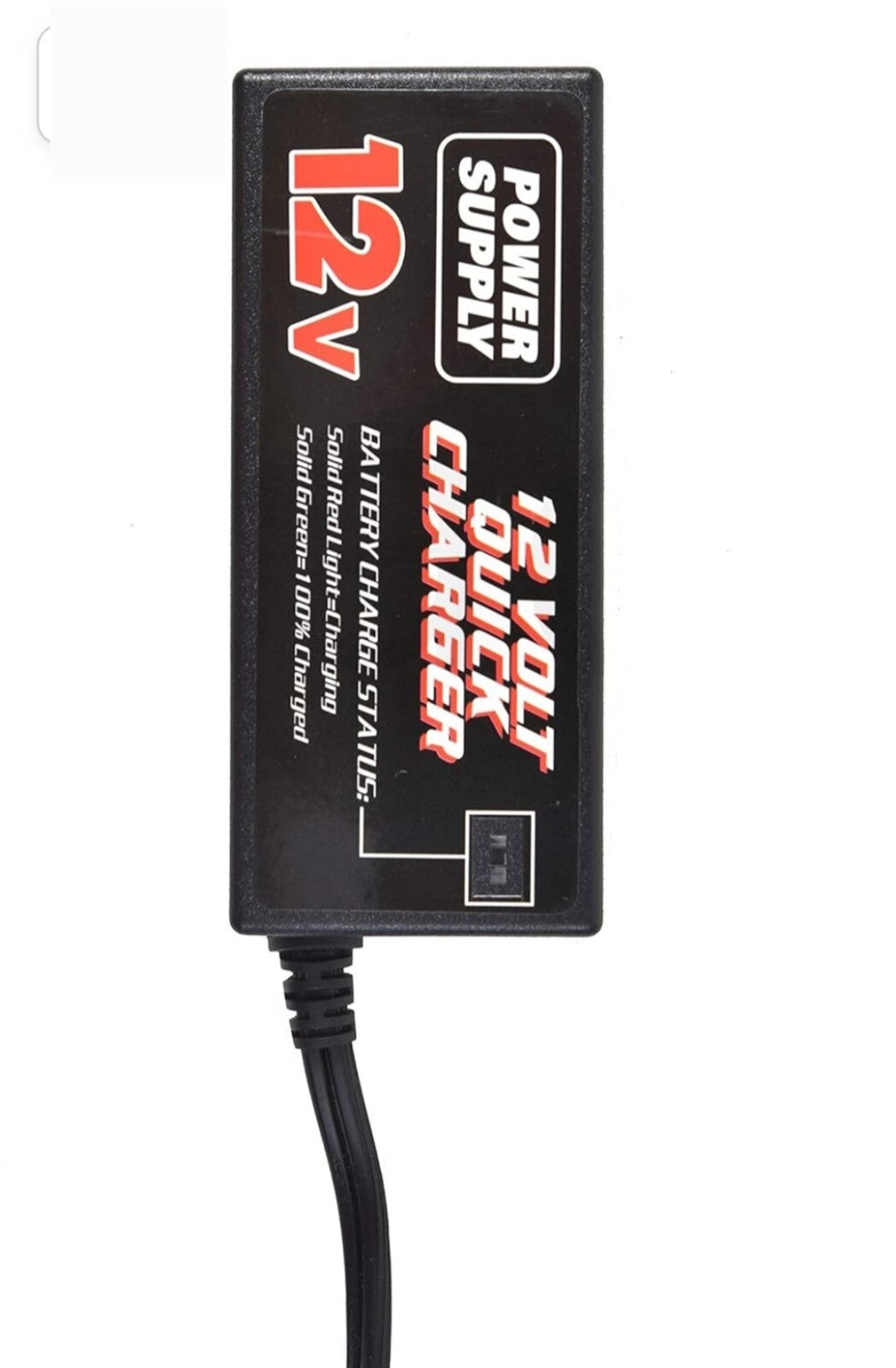 12 Volt Quick Battery Charger for Fisher Price Power Wheels Grey and Orange Trend Times 2