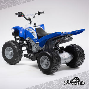 12 Volt Raptor Battery-Powered Blue ATV Ride-On with Music Trend Times 6