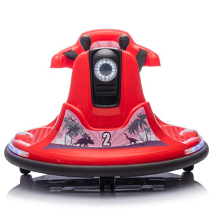 12-Volt Red Electric Ride-On Bumper Car for Children Trend Times 14