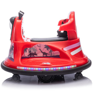 12-Volt Red Electric Ride-On Bumper Car for Children Trend Times 4