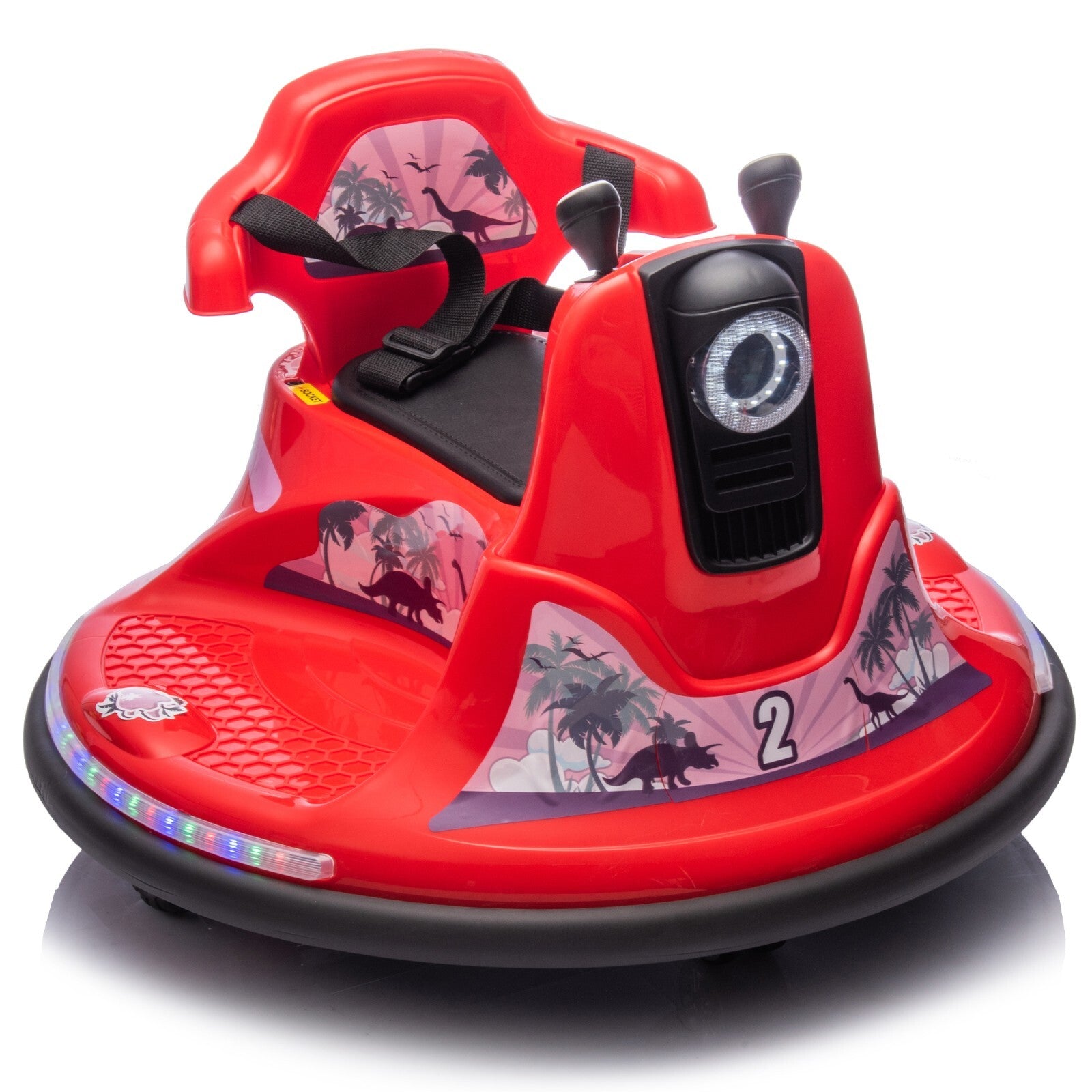 12-Volt Red Electric Ride-On Bumper Car for Children Trend Times 6