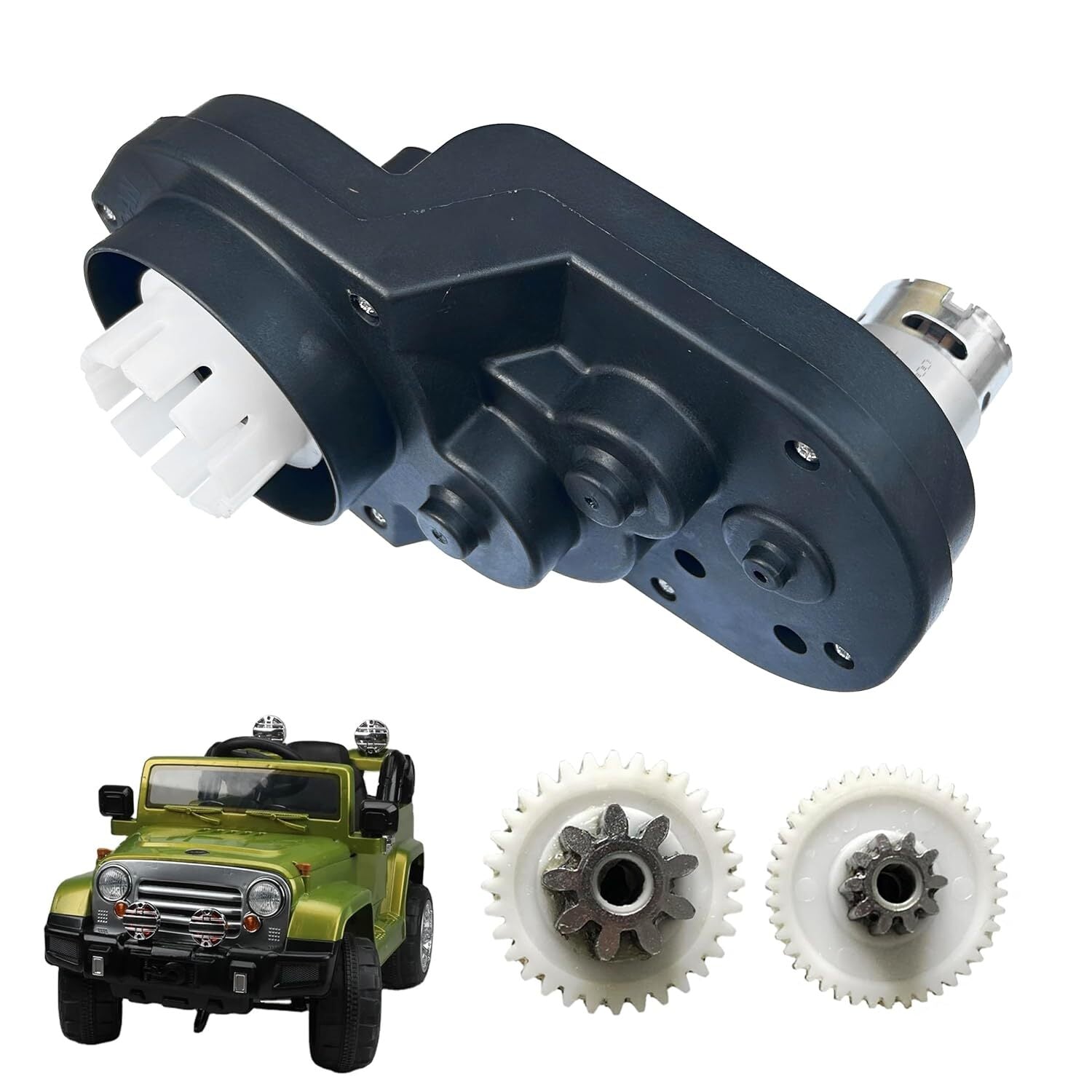 12 Volt RS550 High-Speed 35000RPM Motor with Gearbox for Kids' Ride-On Power Wheels Trend Times Variant 0