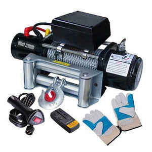 12000LB 12V 6.6 Electric Recovery Winch Wireless Remote Trailer For Truck SUV - Trend Times Toy Stores