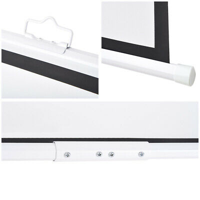 120" Projector Screen 16:9 Matte White w/ Hanging Pole Home Theater Meeting Room - Trend Times Toy Stores