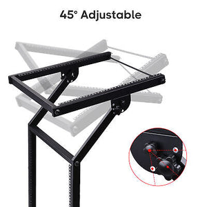 12U 19" Rack Mount Mixer Stand Studio Cart Stage Amp Adjustable Music Party Show - Trend Times Toy Stores