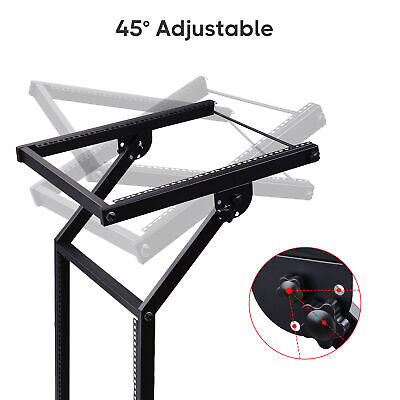 12U 19" Rack Mount Mixer Stand Studio Cart Stage Amp Adjustable Music Party Show - Trend Times Toy Stores