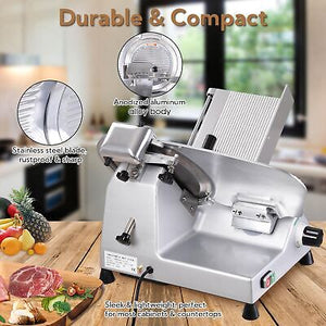 12" Blade Commercial Meat Slicer Electric Deli Slicer Veggies Cutter Kitchen - Trend Times Toy Stores