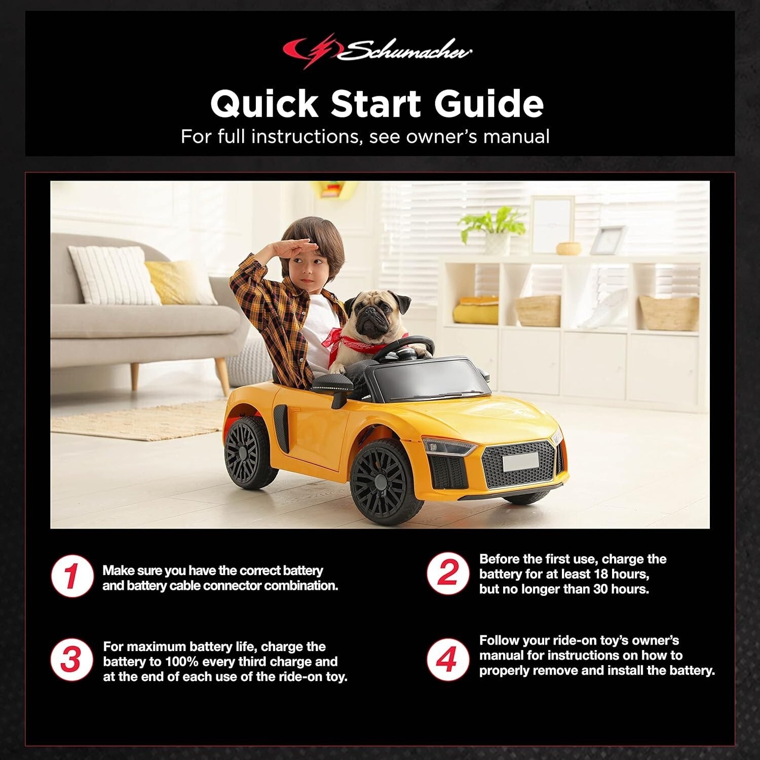 12Ah Rechargeable Battery for Peg Perego Ride-On Toys with Quick Installation Trend Times 6