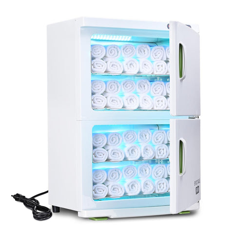 46L 2-Room 2in1 Towel Warmer Cabinet Heated & UV Sterilizer