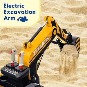 12V 10AH Electric 4WD Battery-Powered Toy Excavator with Remote Control Trend Times 4