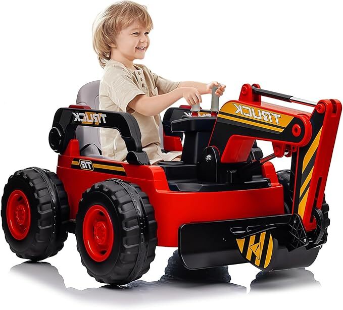 12V 10AH Electric 4WD Battery-Powered Toy Excavator with Remote Control Trend Times 8