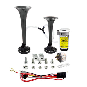 12V 135dB Dual Trumpet Air Horn with Compressor Super Loud Powerful Trend Times Variant 0