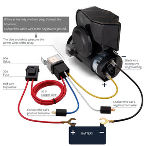 12V 150dB Compact Snail Air Horn for Truck Motorcycle Car SUV RV Trend Times 6