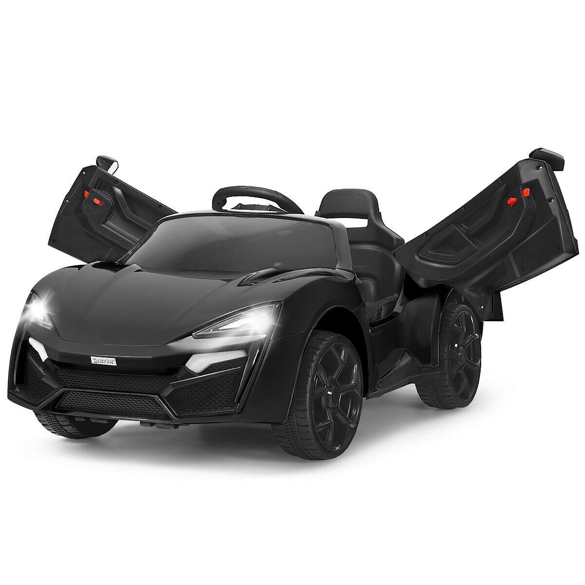 12V 2.4G RC Electric Vehicle with Lights in Black Trend Times 2