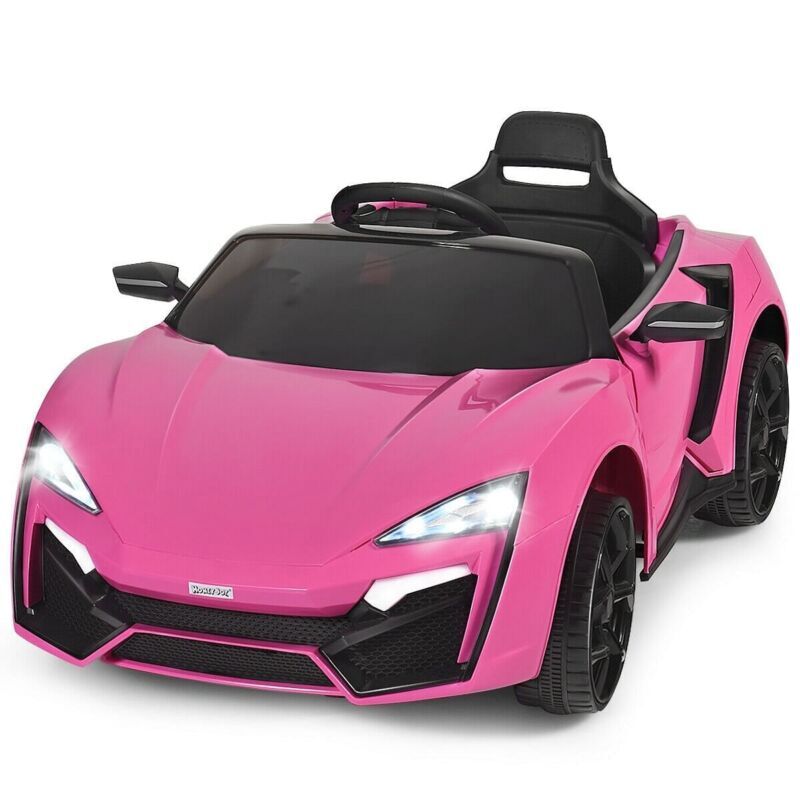 12V 2.4G RC Electric Vehicle with Lights Pink Trend Times 1