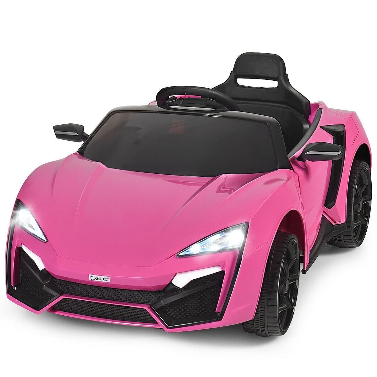 12V 2.4G RC Electric Vehicle with Lights Pink Trend Times 1