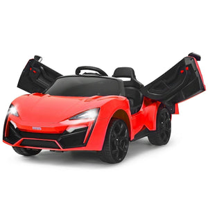 12V 2.4G Remote Control Electric Vehicle with Lights Red Trend Times 2