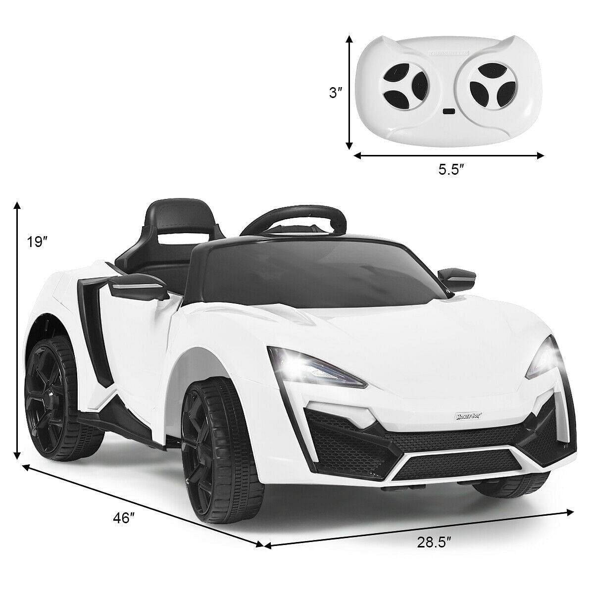 12V 2.4G RC Electric Vehicle with Lights and Music, Color: Music Trend Times 3