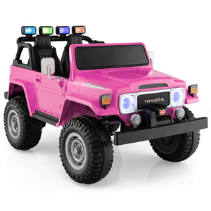 12V 2-Seater Battery Powered Ride-On Car with 3-Point Seat Belts and Doors Pink Trend Times Variant 0