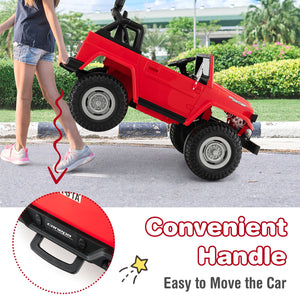 12V 2-Seater Battery Powered Ride-On Car with 3-Point Seat Belts and Doors Red Trend Times 7