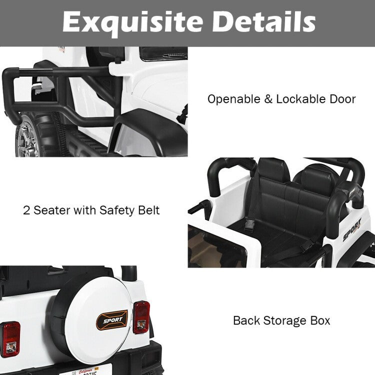 12V 2-Seater Electric Kids Truck Ride-On Battery Powered with Remote Control Trend Times 11