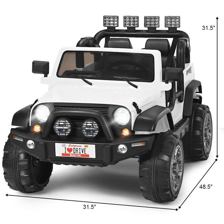 12V 2-Seater Electric Kids Truck Ride-On Battery Powered with Remote Control Trend Times 2