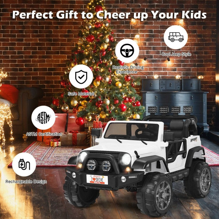 12V 2-Seater Electric Kids Truck Ride-On Battery Powered with Remote Control Trend Times 5