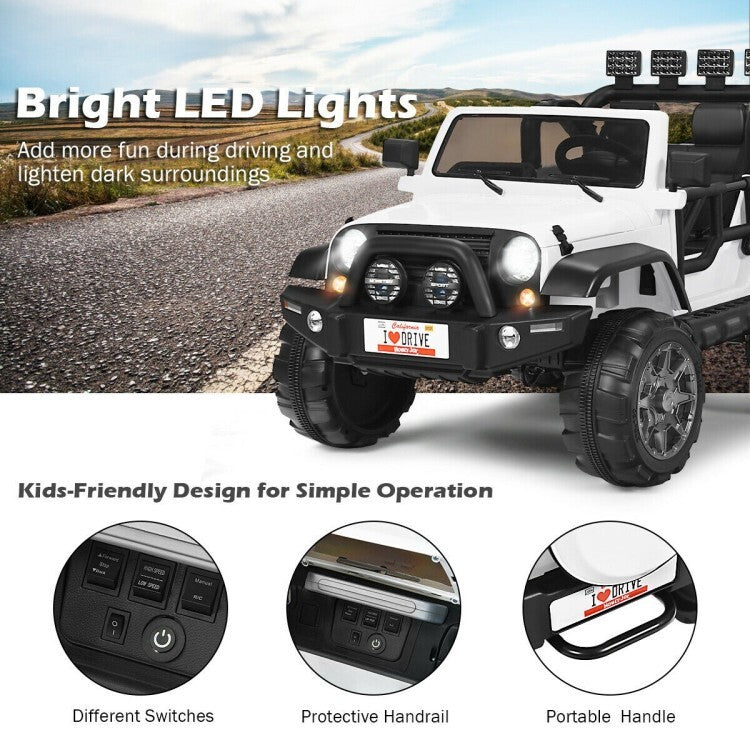 12V 2-Seater Electric Kids Truck Ride-On Battery Powered with Remote Control Trend Times 6