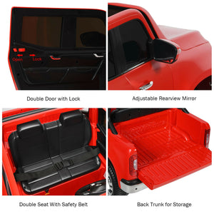 12V 2-Seater Kids Ride-On RC Car Licensed Mercedes-Benz X-Class with Trunk Red Trend Times 9