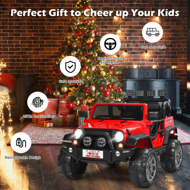 12V 2-Seater Ride-On Car Truck with Remote Control and Storage Space Trend Times 4