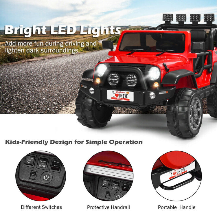 12V 2-Seater Ride-On Car Truck with Remote Control and Storage Space Trend Times 5