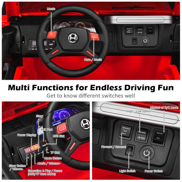 12V 2-Seater Ride-On Car Truck with Remote Control and Storage Space Trend Times 9