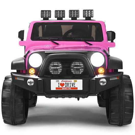 12V 2-Seater Ride-On Truck with Remote Control and Storage Compartment Pink Trend Times Variant 0