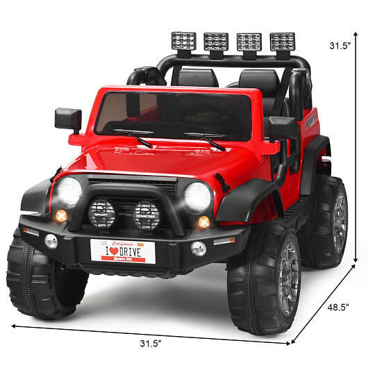 12V 2-Seater Ride-On Truck with Remote Control, Storage Compartment, and Music Trend Times 9