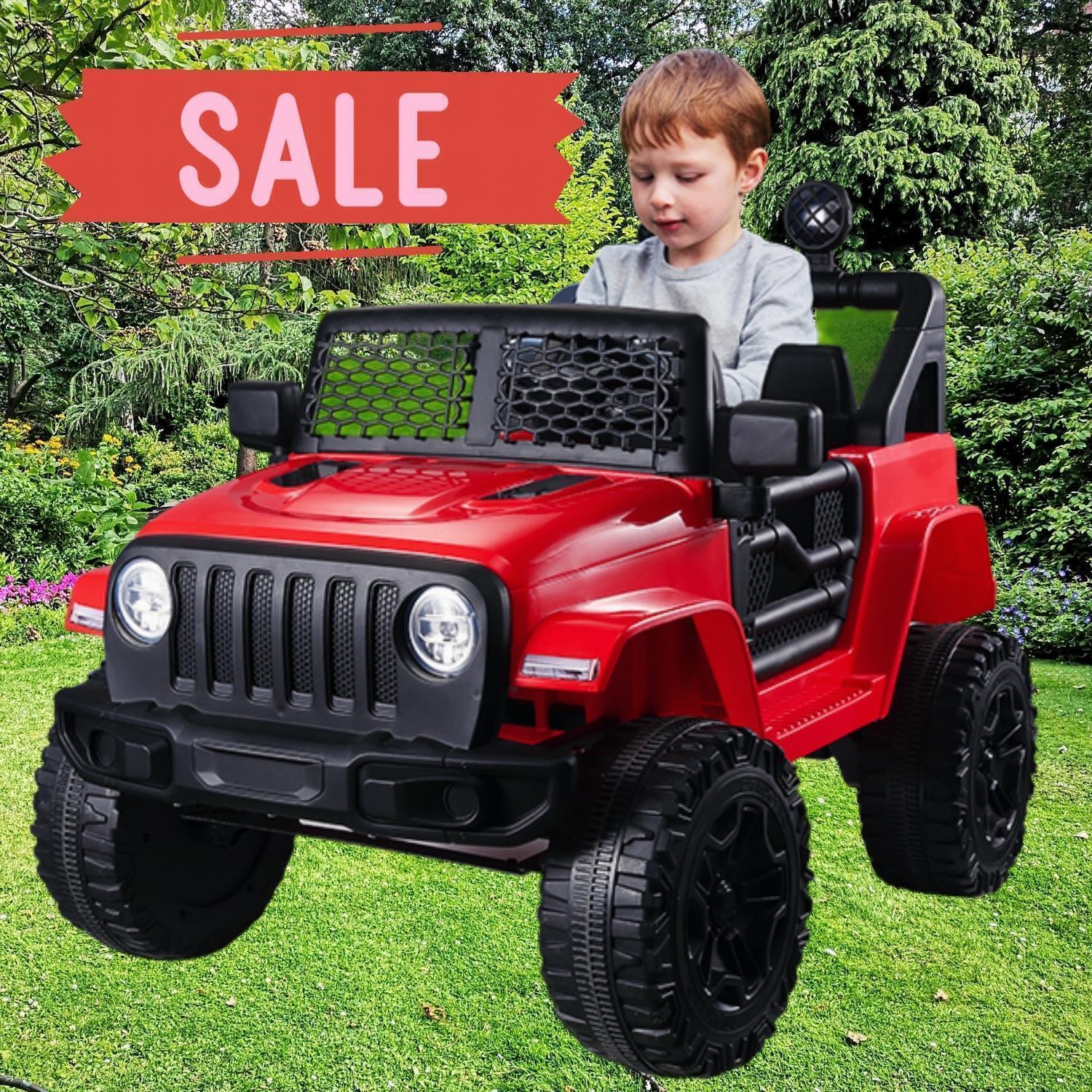 12V Two-Seat Electric Ride-On Truck with Remote Control, LED Lights, and MP3 for Kids Trend Times 11