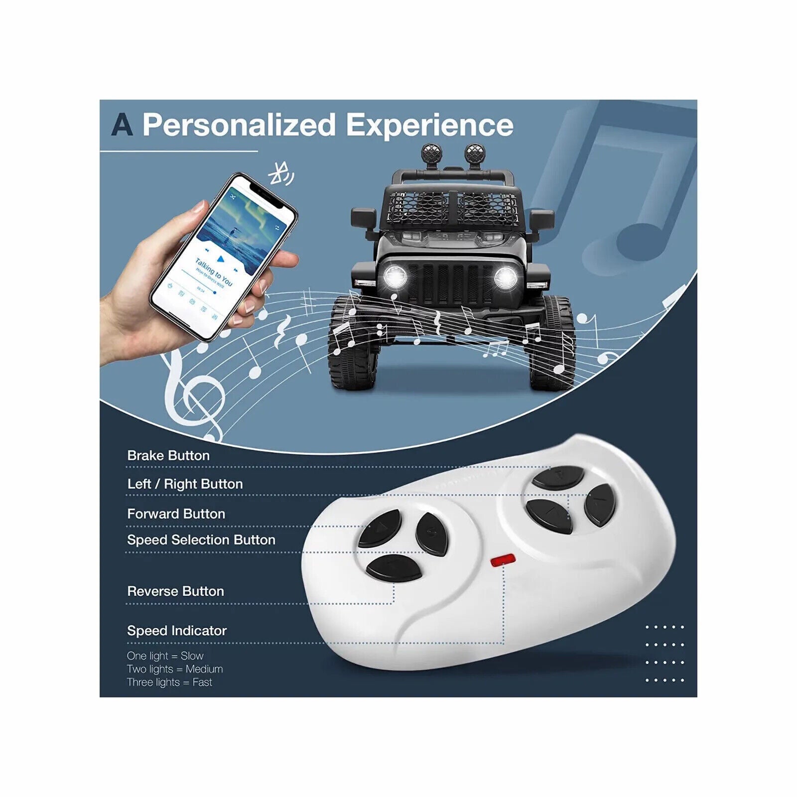 12V Two-Seat Electric Ride-On Truck with Remote Control, LED Lights, and MP3 for Kids Trend Times 20