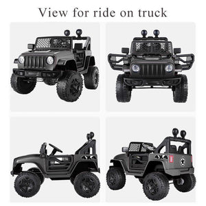 12V Two-Seat Electric Ride-On Truck with Remote Control, LED Lights, and MP3 for Kids Trend Times 22