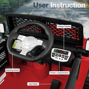 12V Two-Seat Electric Ride-On Truck with Remote Control, LED Lights, and MP3 for Kids Trend Times 5