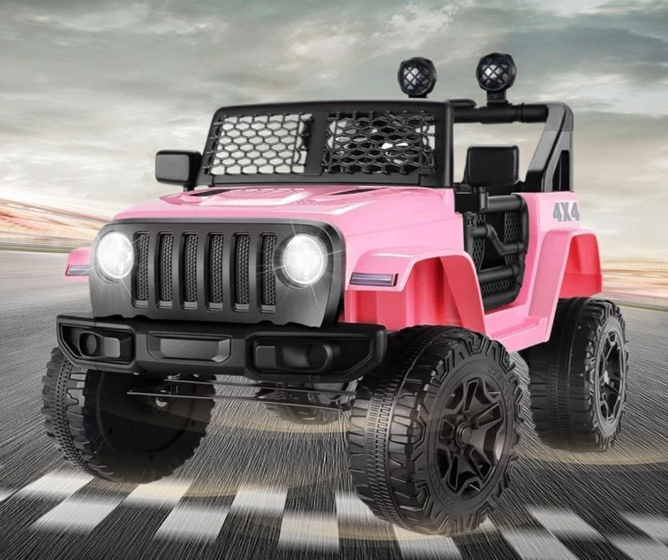 12V Two-Seat Electric Ride-On Truck with Remote Control, LED Lights, and MP3 for Kids Trend Times 8