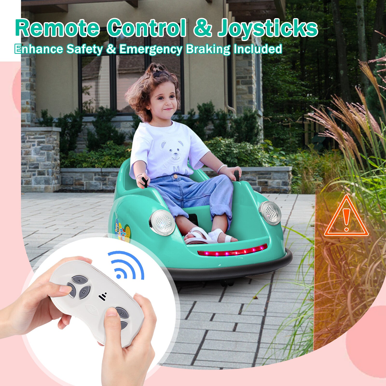 12V Electric Ride-On Bumper Car for Kids with 2 Speeds and 360° Rotation Trend Times 15